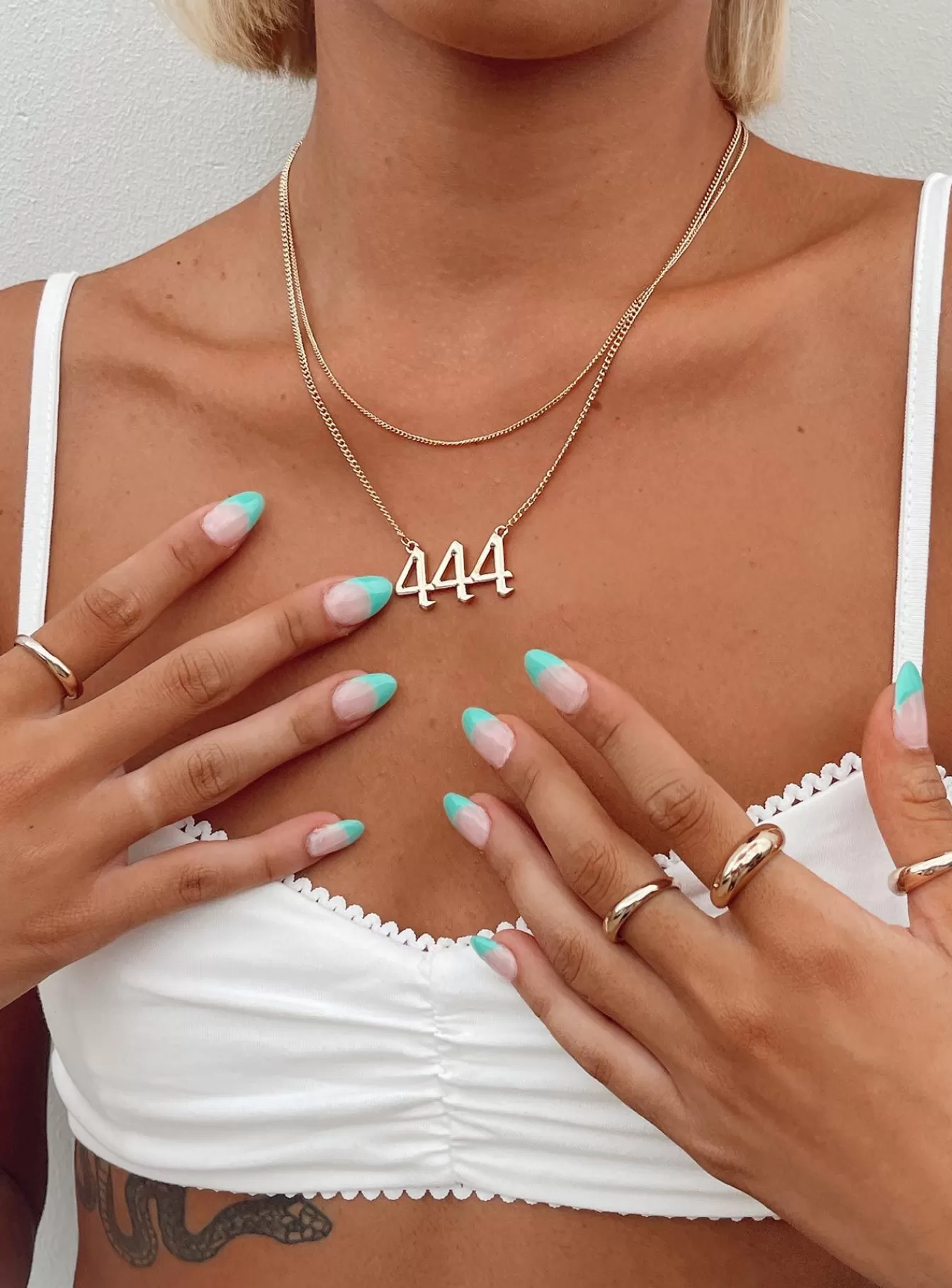 Princess Polly Lower Impact | 444 Angel Necklace Gold