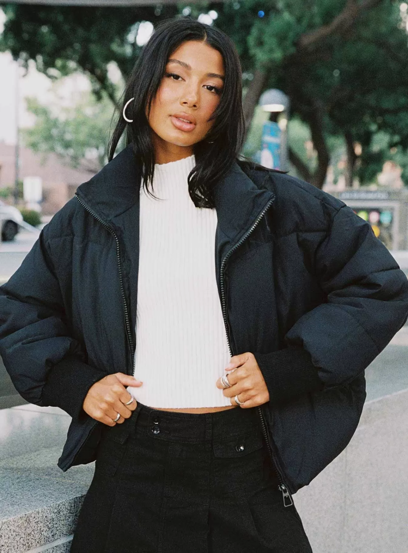 Princess Polly Puffer Jackets | Abe Puffer Jacket Black