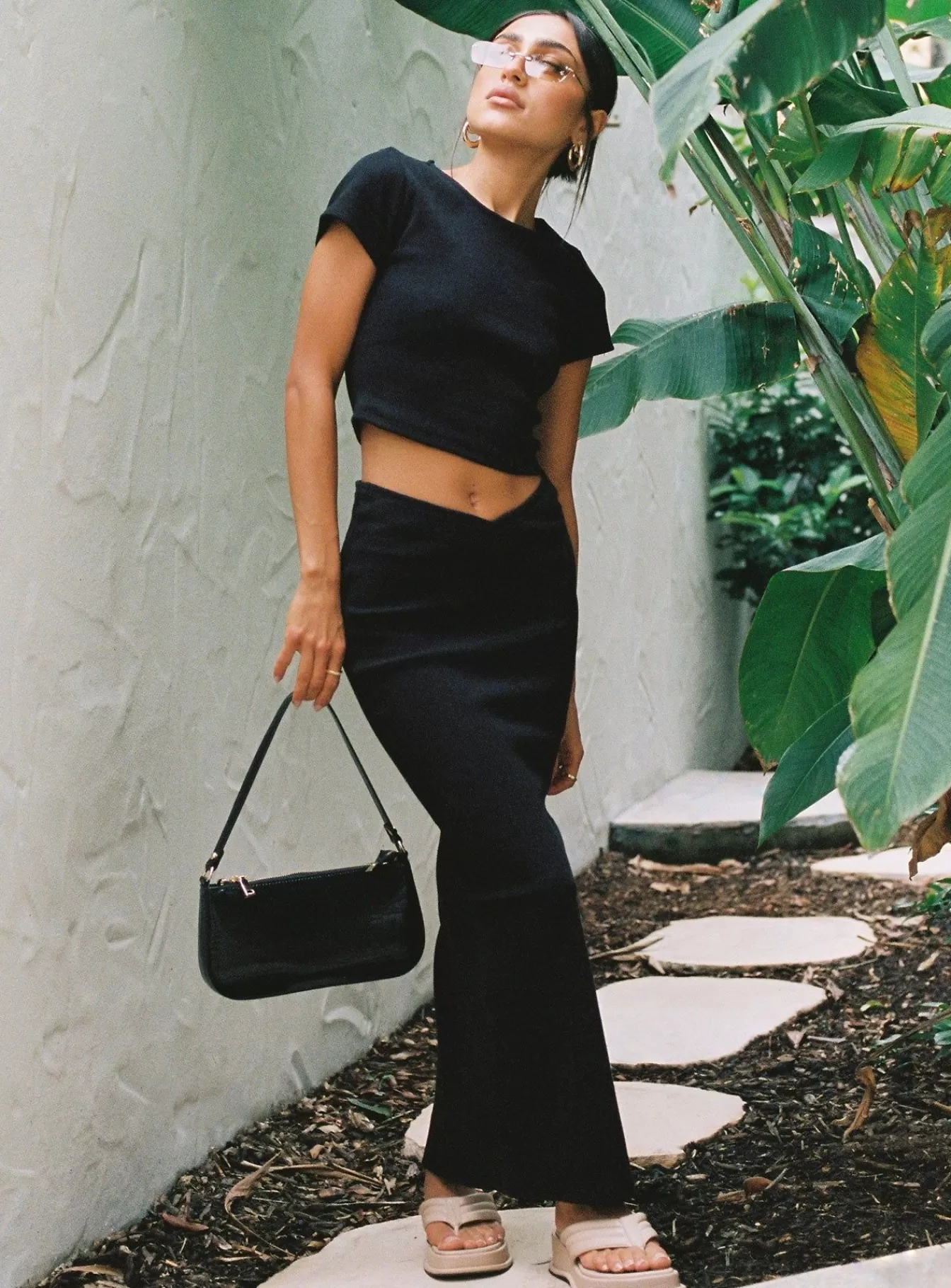 Princess Polly Skirts | Abigail Midi Skirt Black