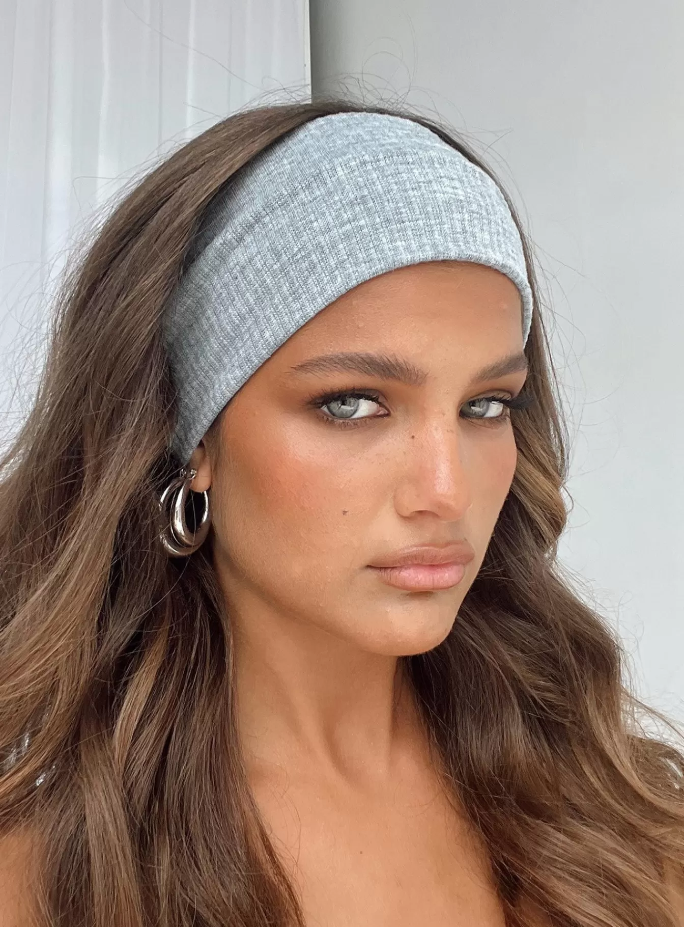 Princess Polly Hair Accessories | Adelina Knit Headband Grey Marle