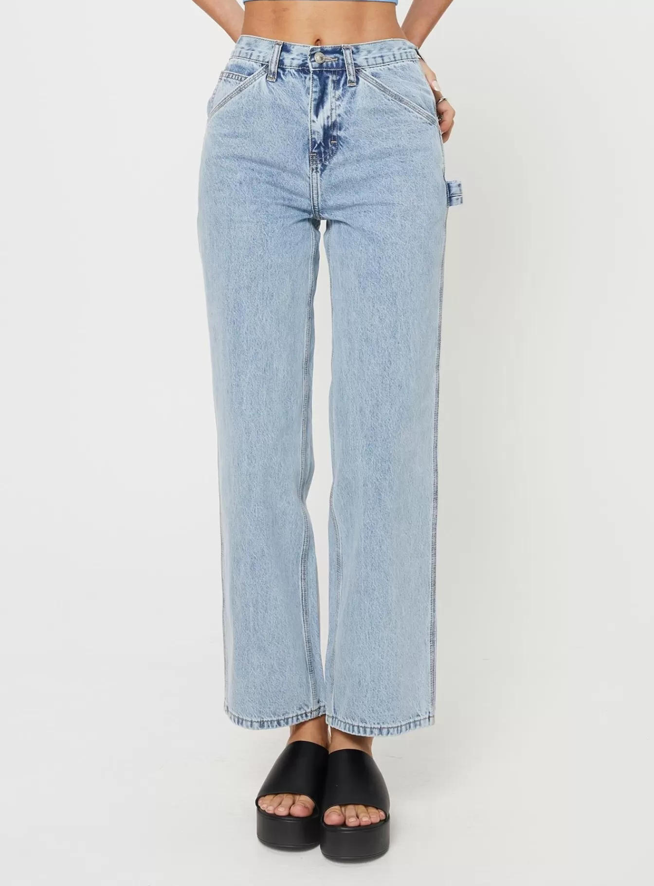Princess Polly Jeans | Alessandara Jeans Light Wash Denim