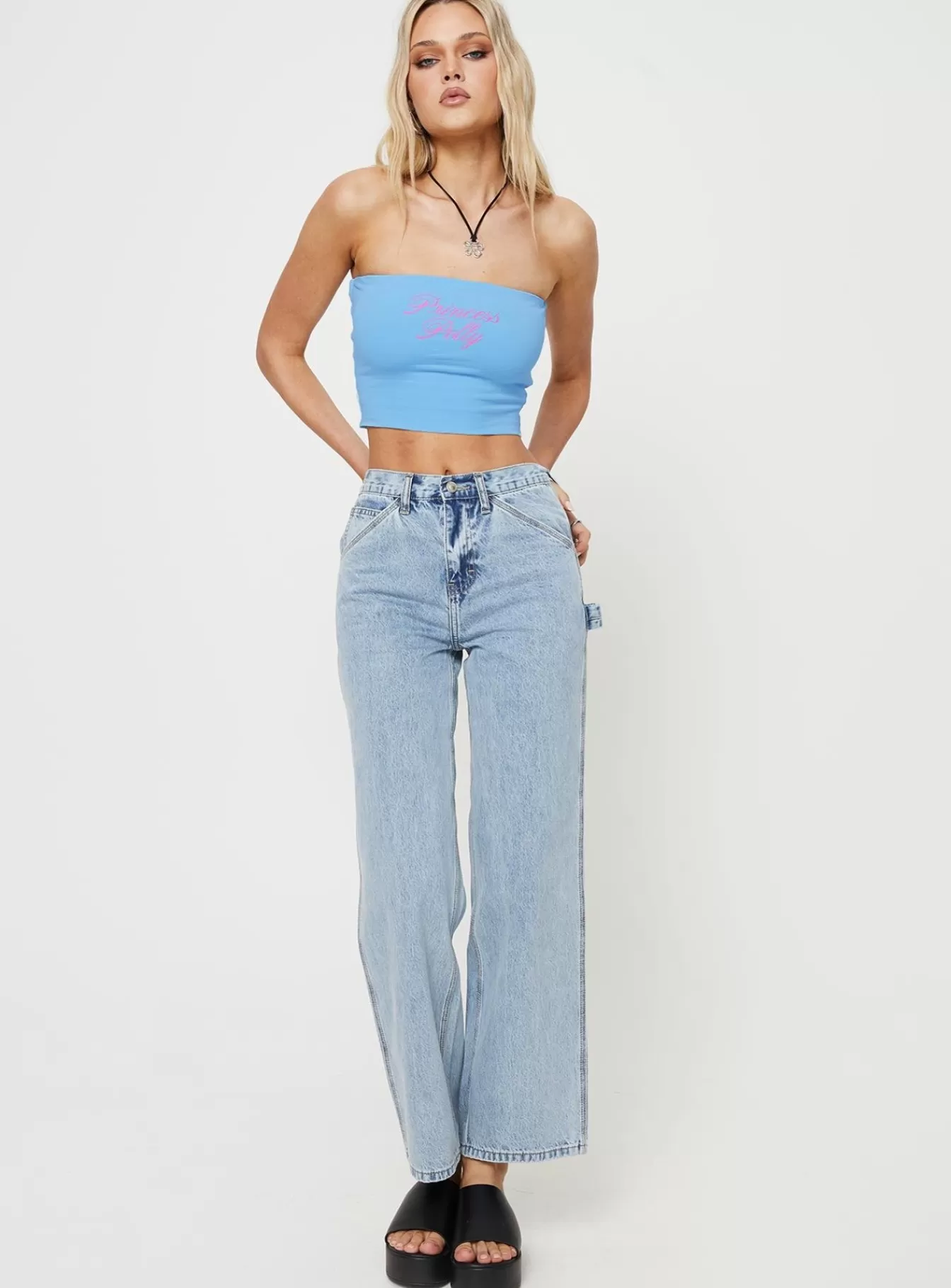 Princess Polly Jeans | Alessandara Jeans Light Wash Denim