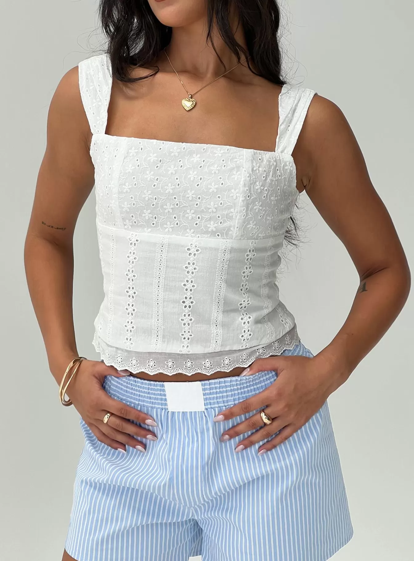 Princess Polly Crop Tops | Allegro Top White