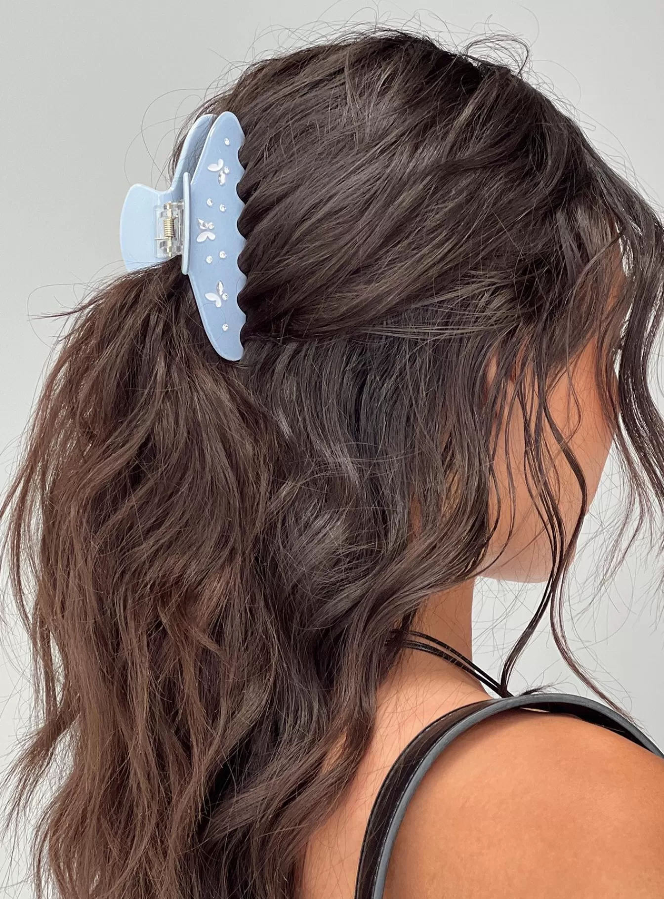 Princess Polly Hair Accessories | Alonzo Butterfly Claw Clip Blue