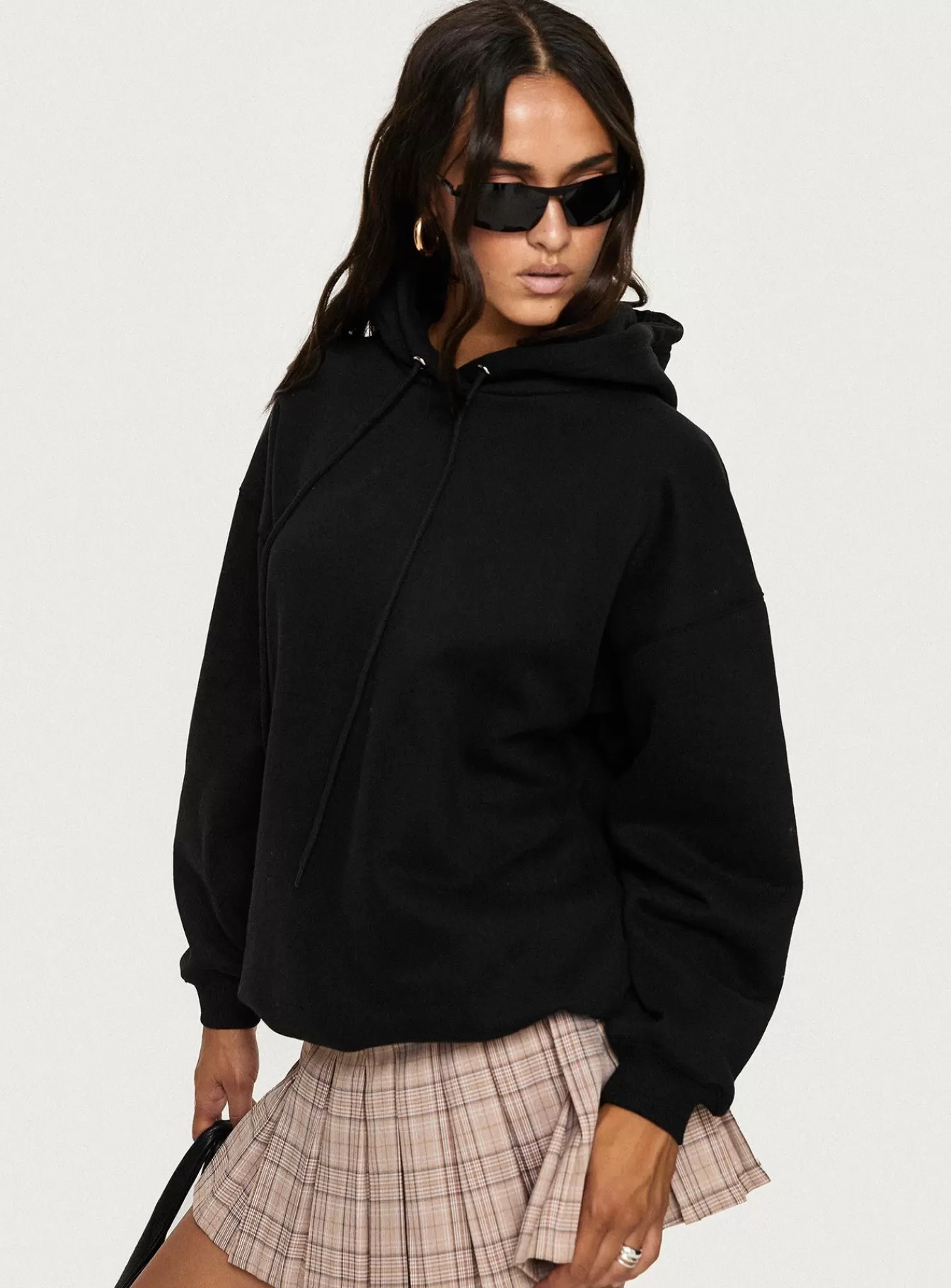Princess Polly Sweatshirts & Hoodies | Alvon Hooded Sweatshirt Black