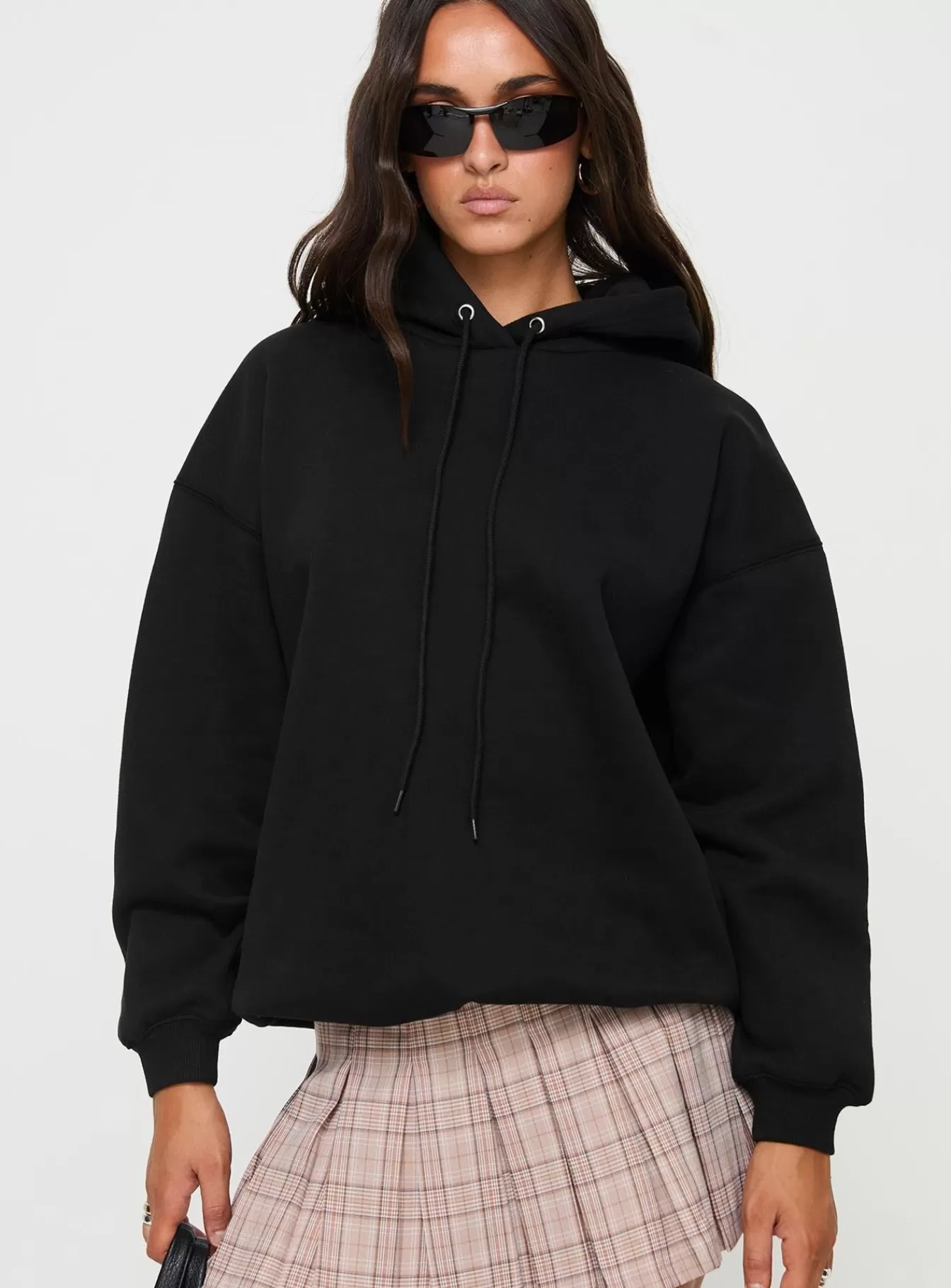 Princess Polly Sweatshirts & Hoodies | Alvon Hooded Sweatshirt Black