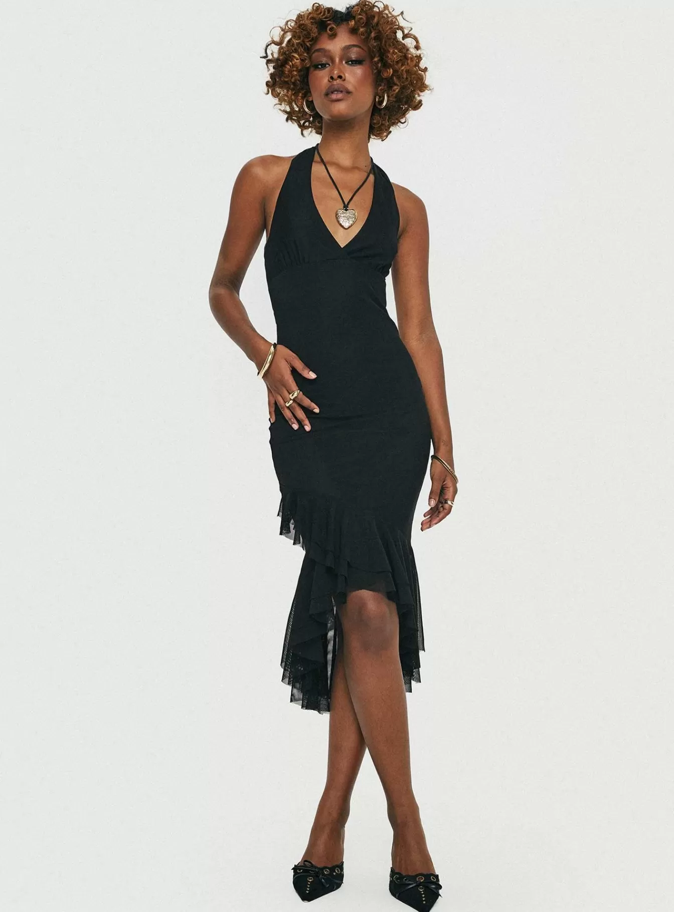 Princess Polly Midi Dresses | Amadeus Midi Dress Black