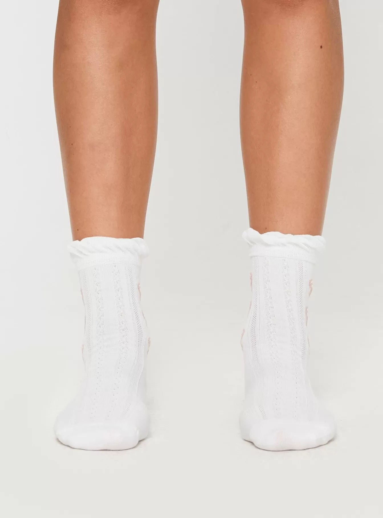Princess Polly Socks & Tights | Ambrose Bow Socks White