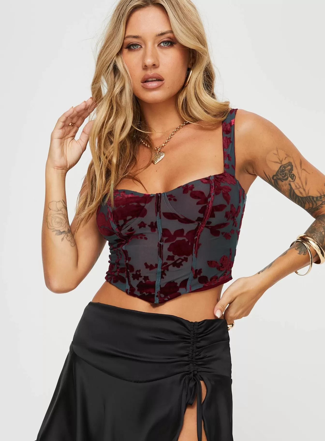 Princess Polly Party Tops | Amirah Top Green