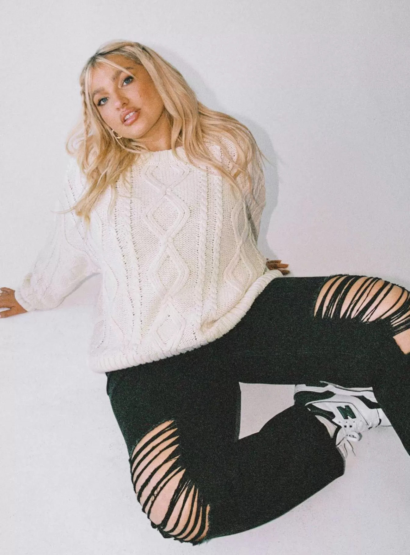 Princess Polly Knitted Sweaters | Anaya Oversized Sweater Curve Beige
