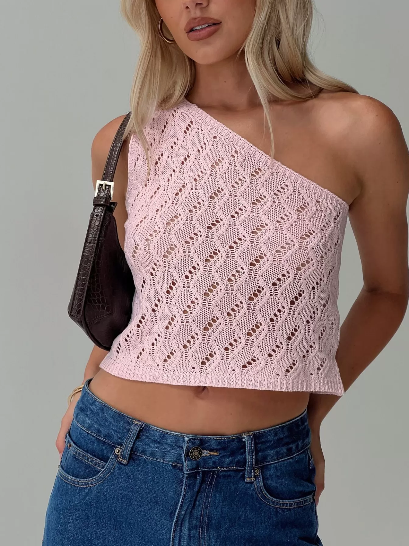 Princess Polly Spring Tops | Anthinie One Shoulder Top Pink