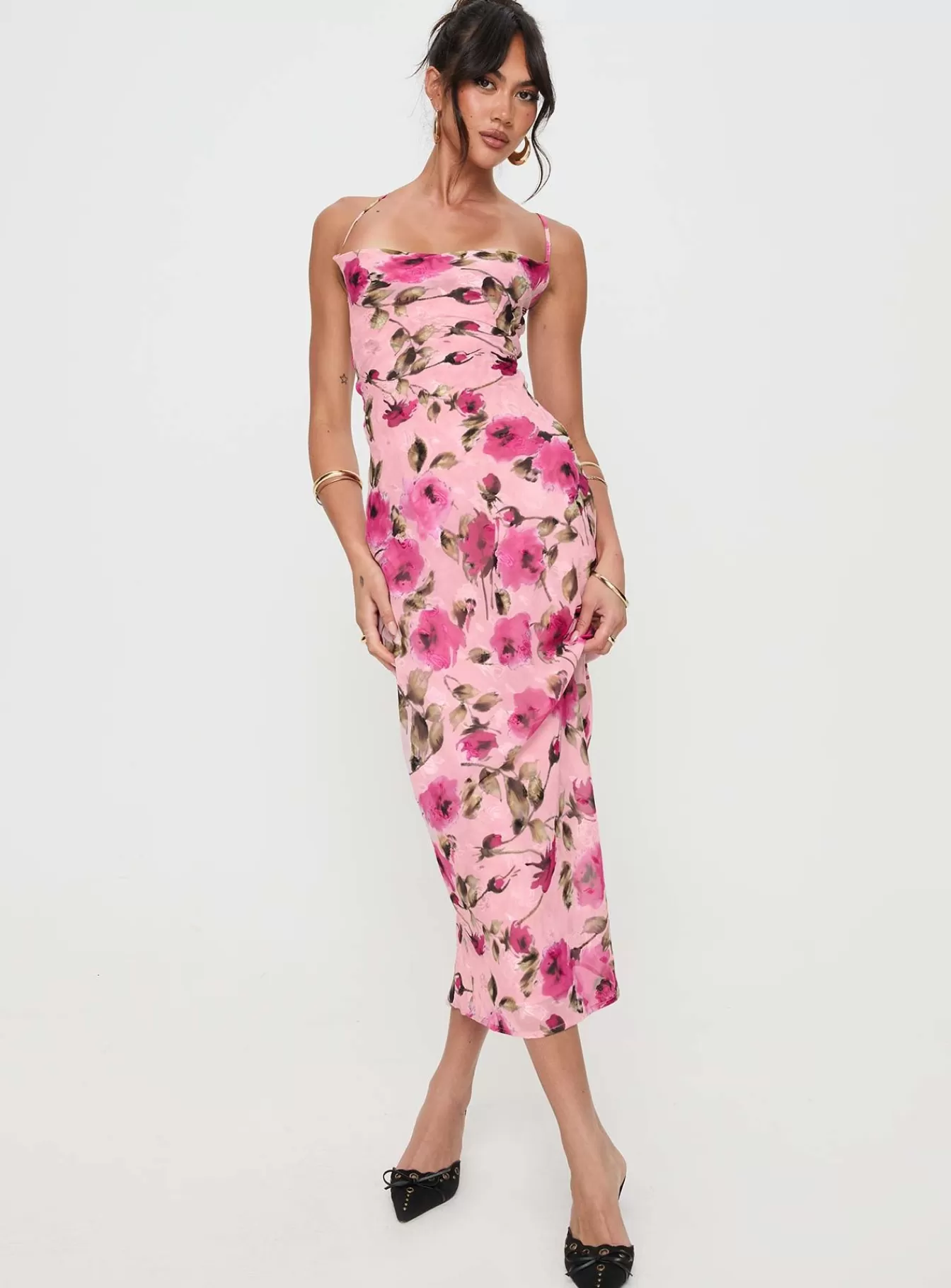 Princess Polly Maxi Dresses | Ara Maxi Dress Pink Floral