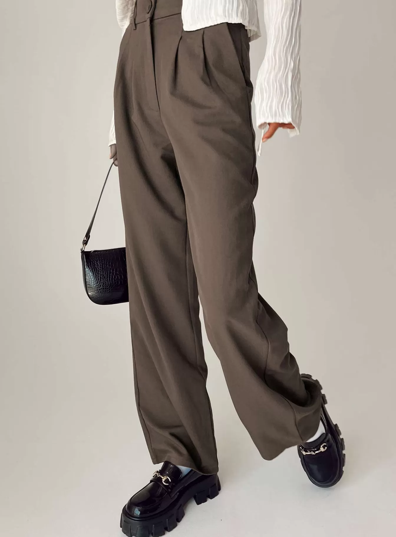 Princess Polly Pants | Archer Pants Dark Brown