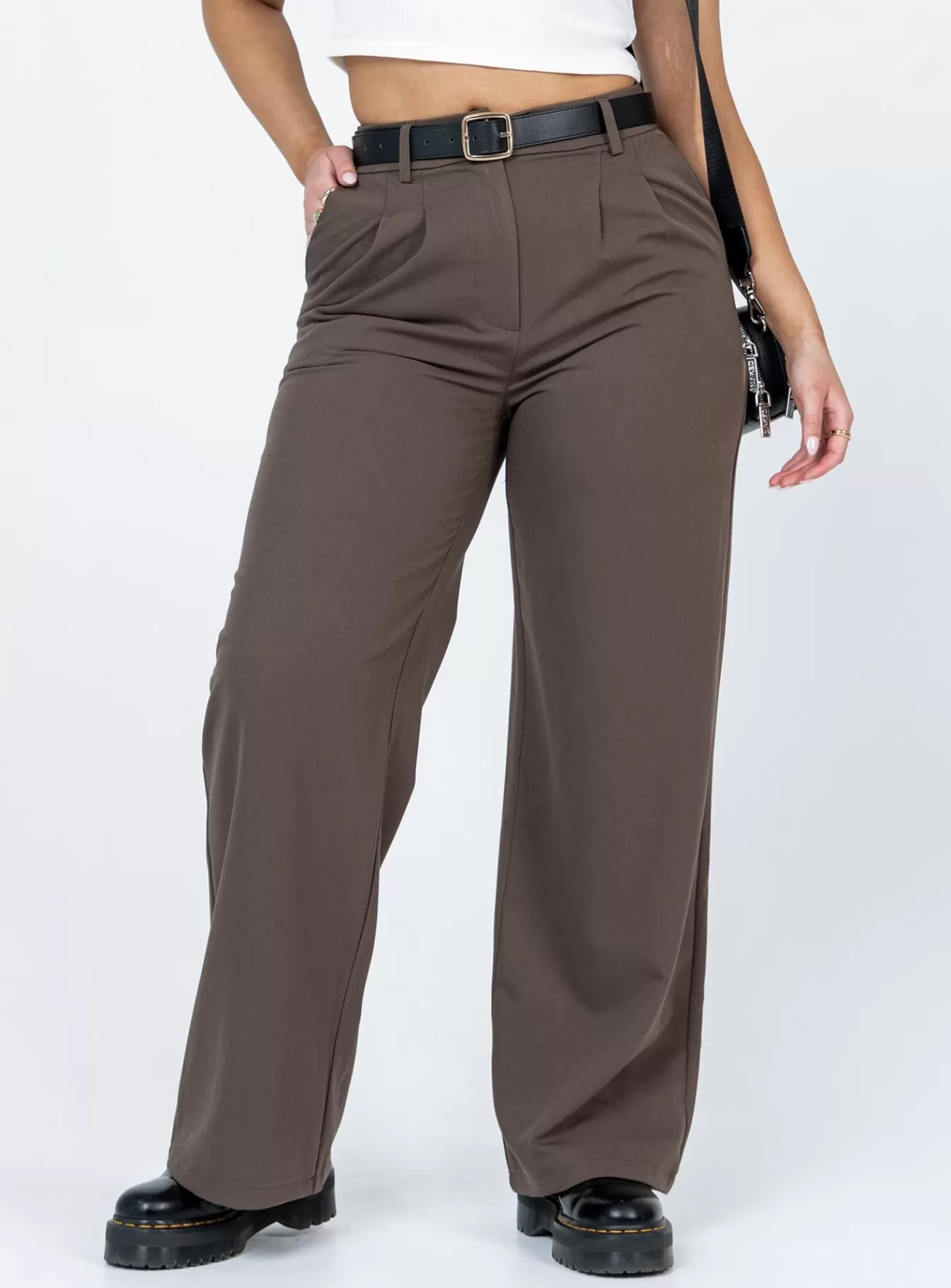 Princess Polly Pants | Archer Pants Dark Brown