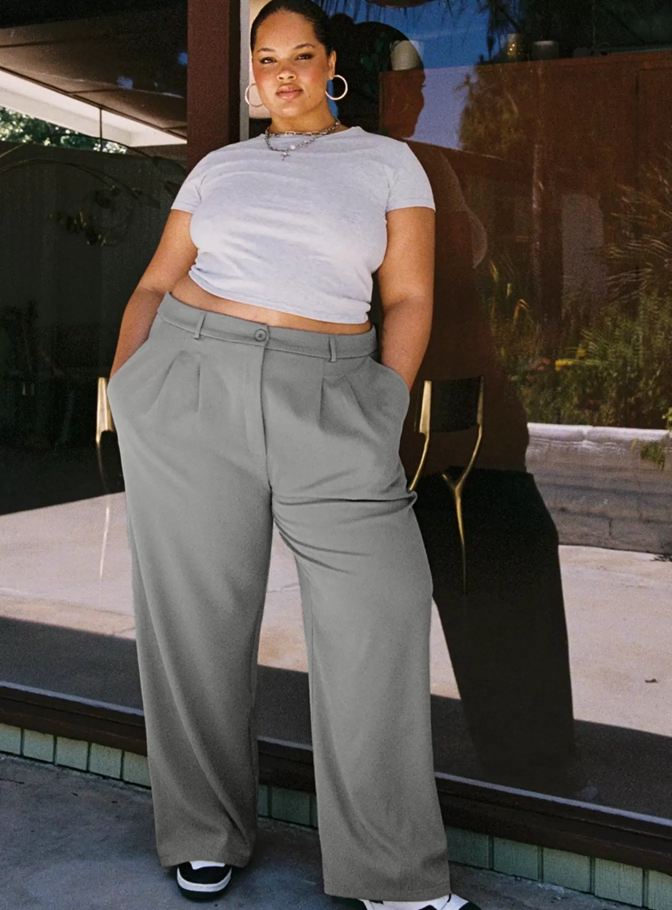 Princess Polly Pants | Archer Pants Light Curve Grey