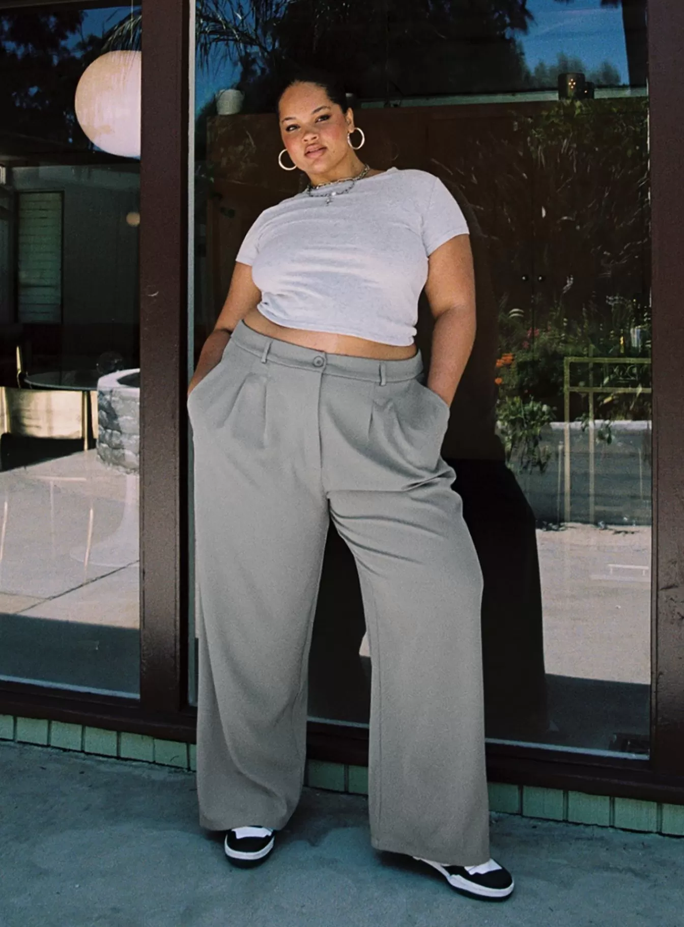 Princess Polly Pants | Archer Pants Light Curve Grey