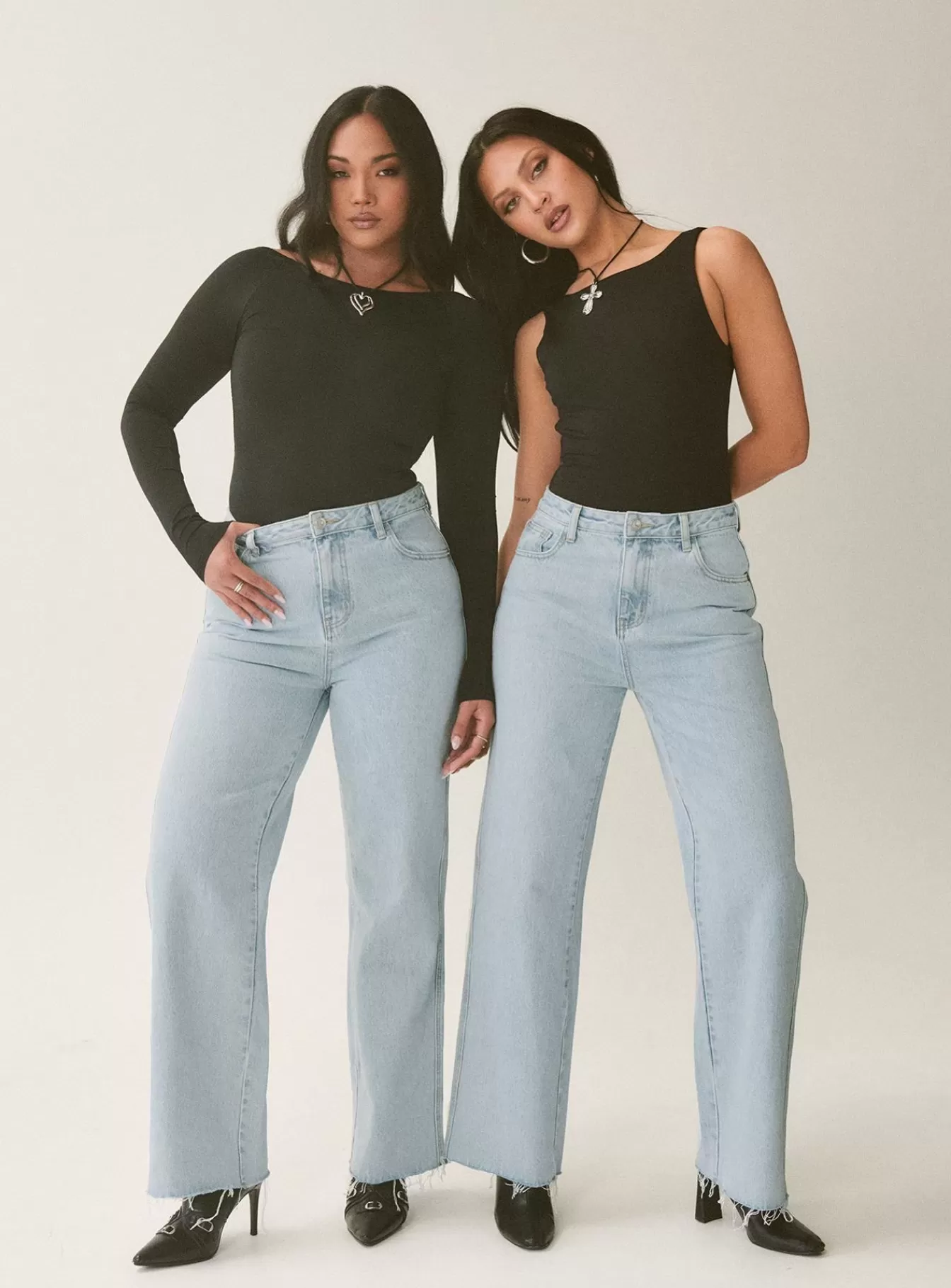 Princess Polly Jeans | Arlington Straight Leg Denim Jeans Light Wash Light Wash Denim