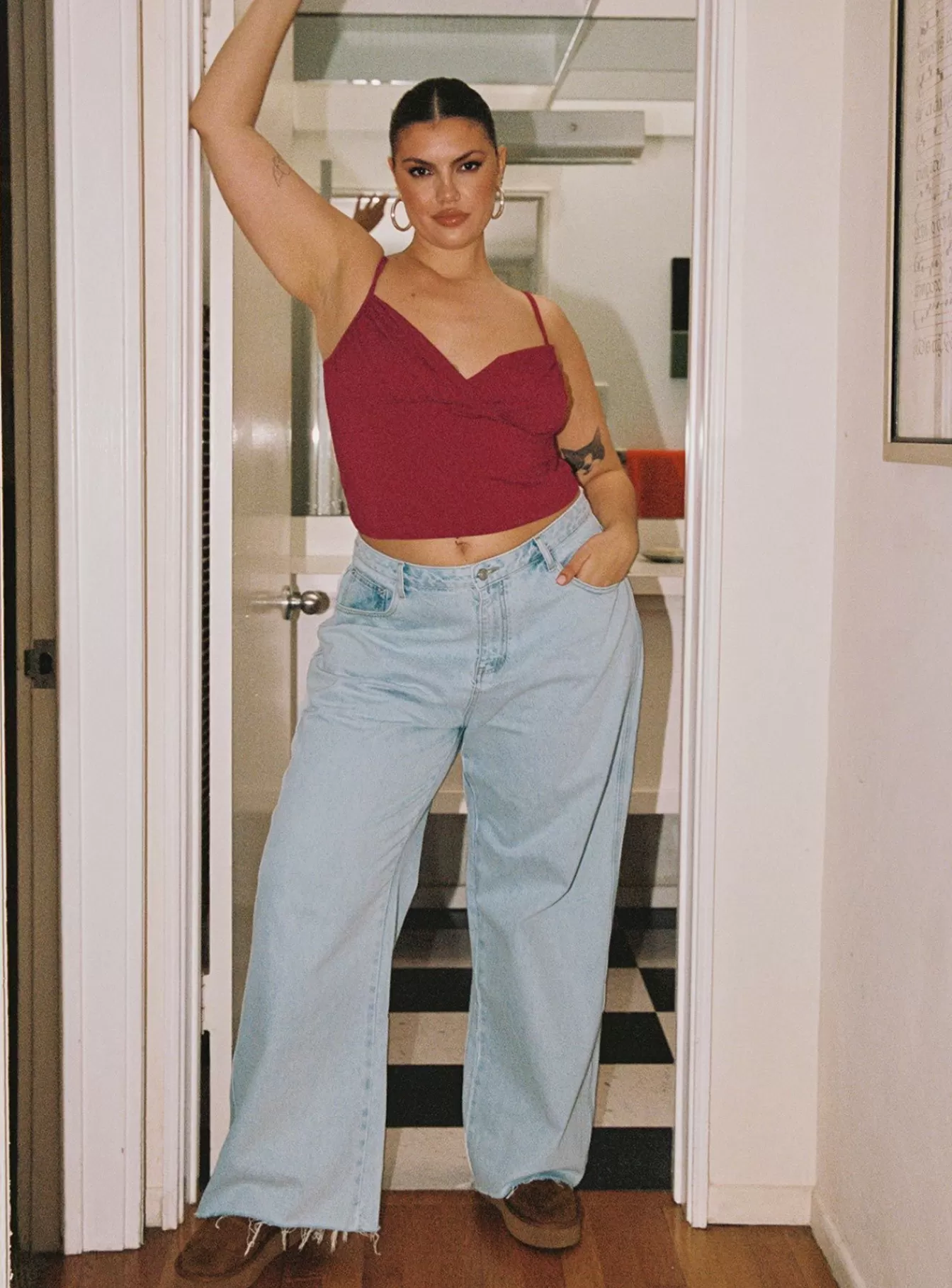 Princess Polly Jeans | Arlington Straight Leg Jeans Light Wash Curve Denim