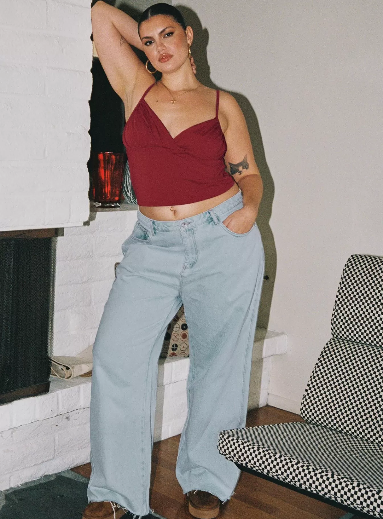 Princess Polly Jeans | Arlington Straight Leg Jeans Light Wash Curve Denim