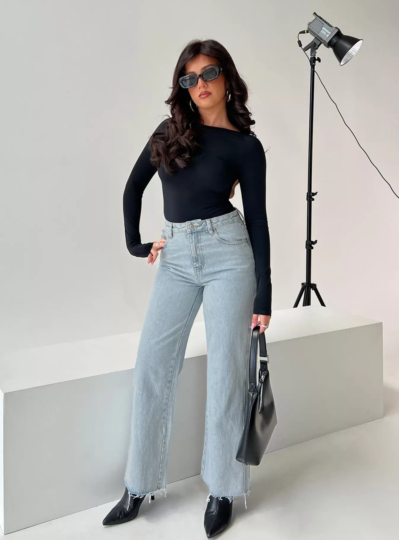 Princess Polly Jeans | Arlington Straight Leg Jeans Light Wash Petite Denim