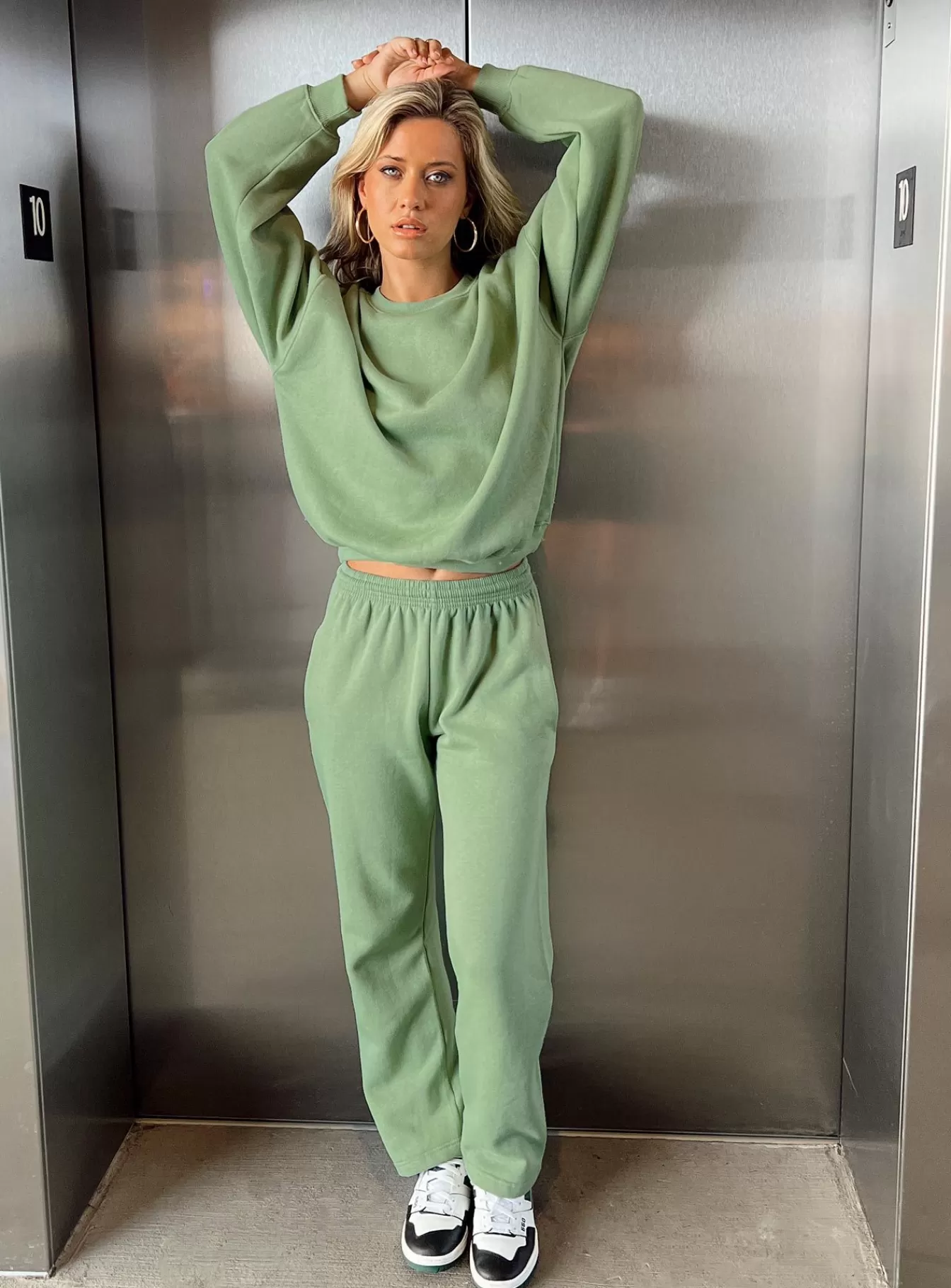 Princess Polly Pants | Arya Straight Leg Track Pants Green