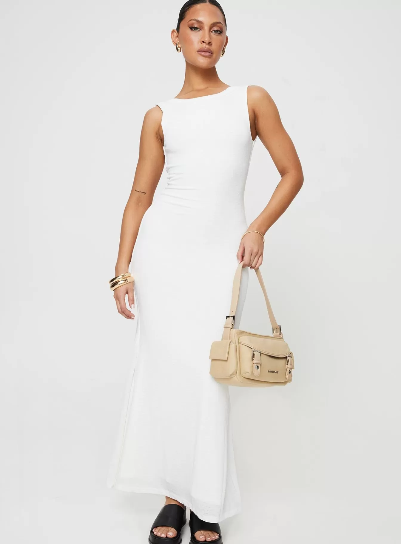 Princess Polly Maxi Dresses | Ashen Maxi Dress White