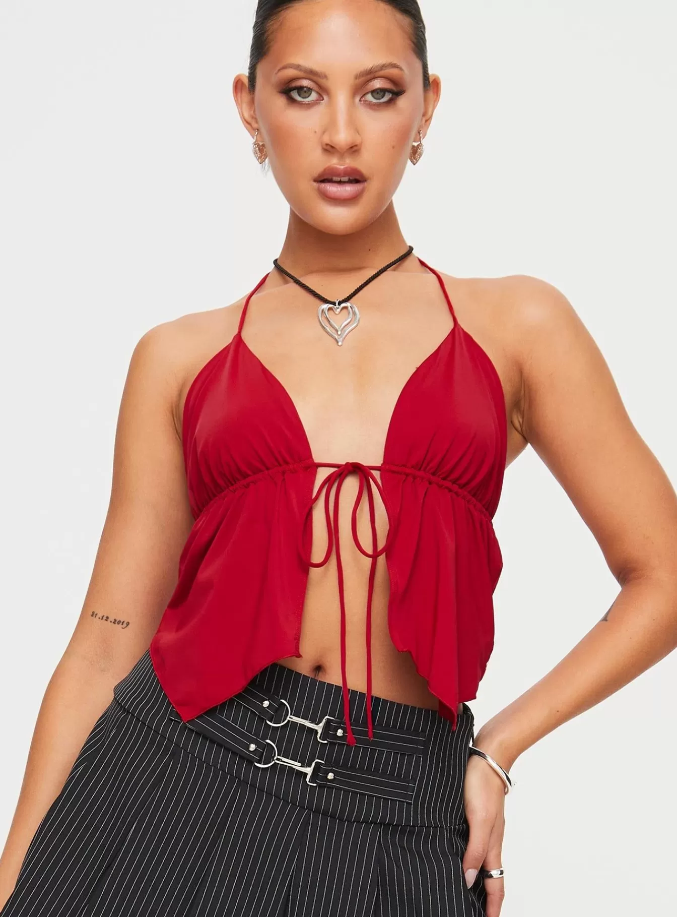 Princess Polly Casual Tops | Ashie Top Red