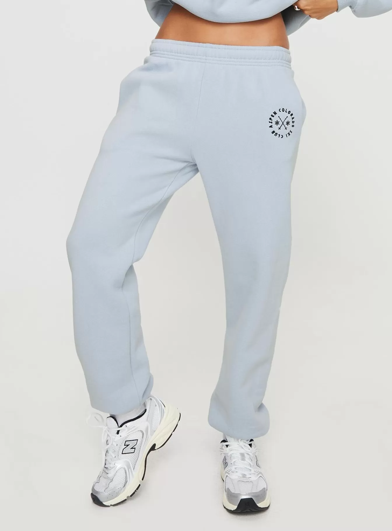 Princess Polly Pants | Aspen Ski Club Track Pants Blue / Navy