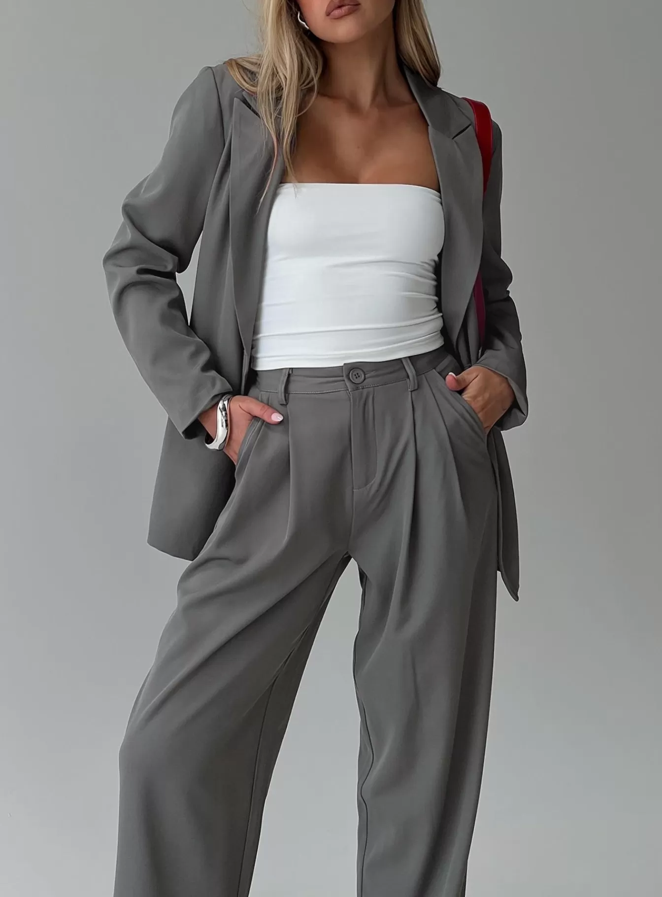 Princess Polly Blazers | Assume Blazer Grey
