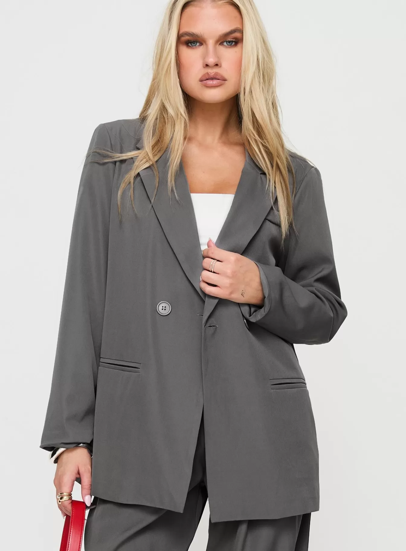 Princess Polly Blazers | Assume Blazer Grey