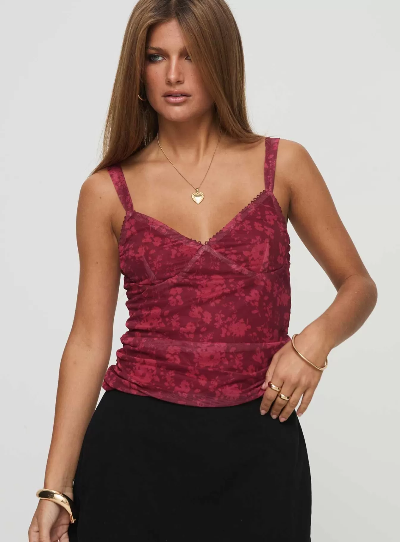 Princess Polly Party Tops | Attention On Me Top Red