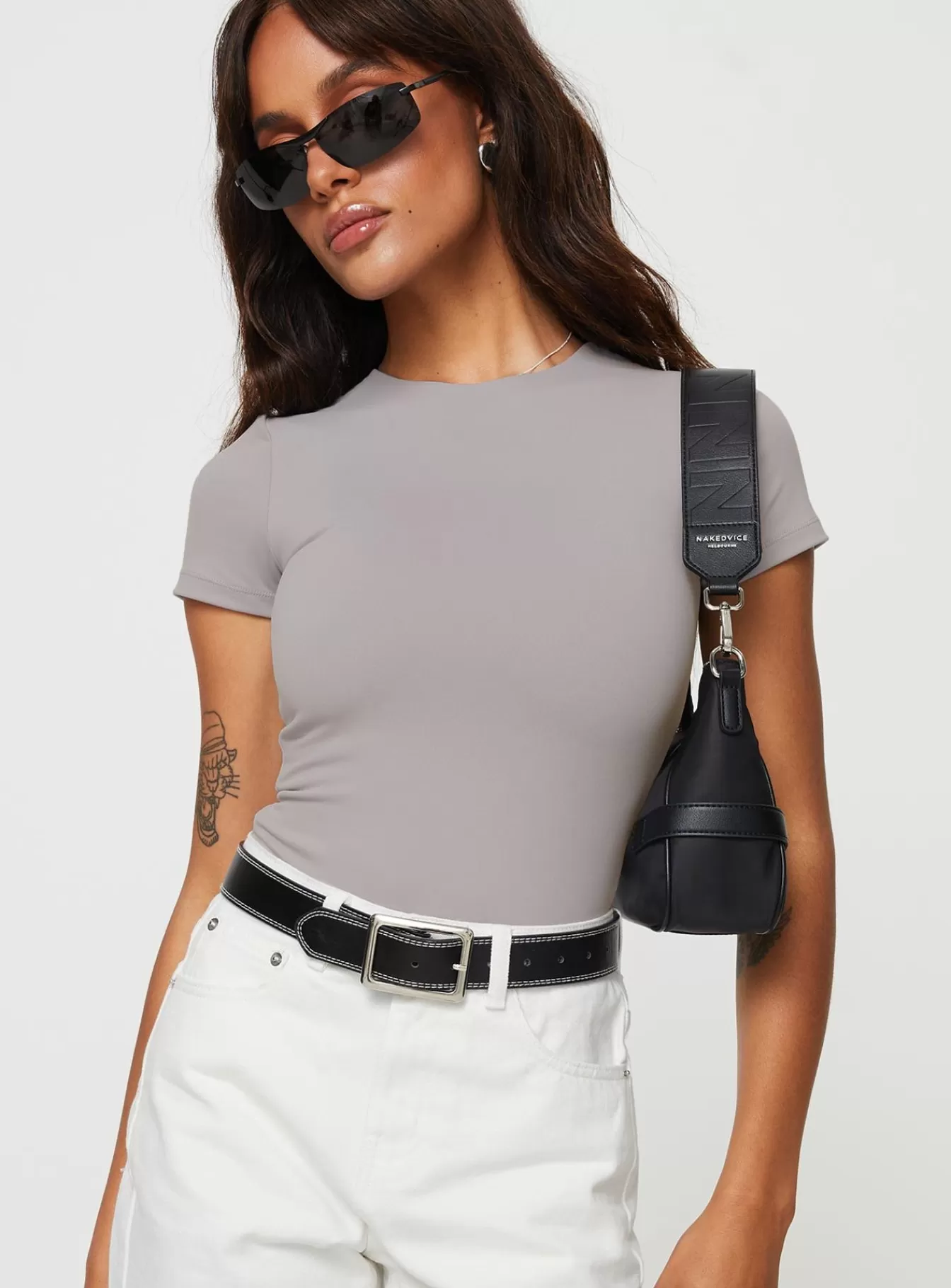 Princess Polly Casual Tops | Attice Bodysuit Soot
