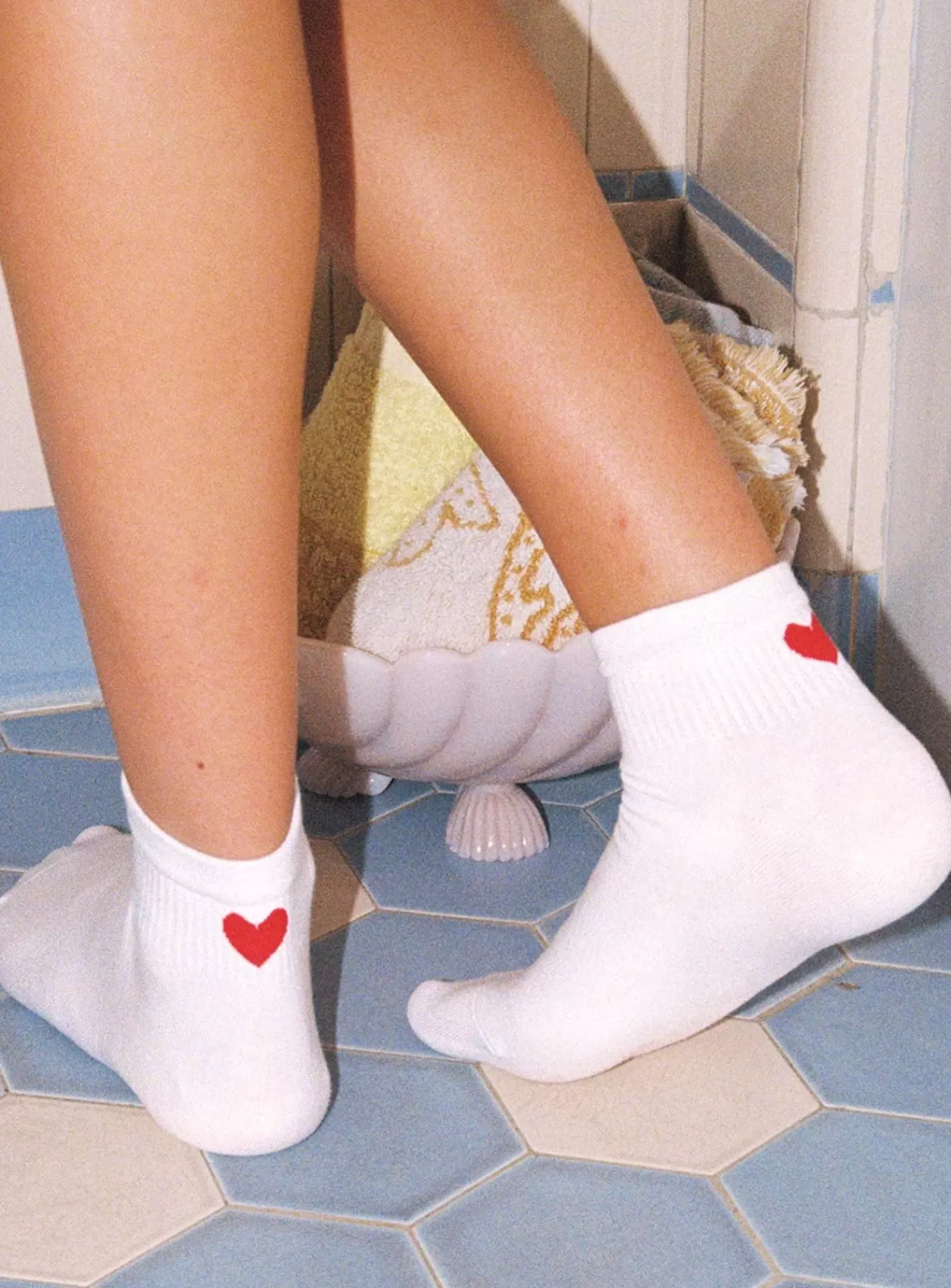 Princess Polly Socks & Tights | Ayla Heart Socks White