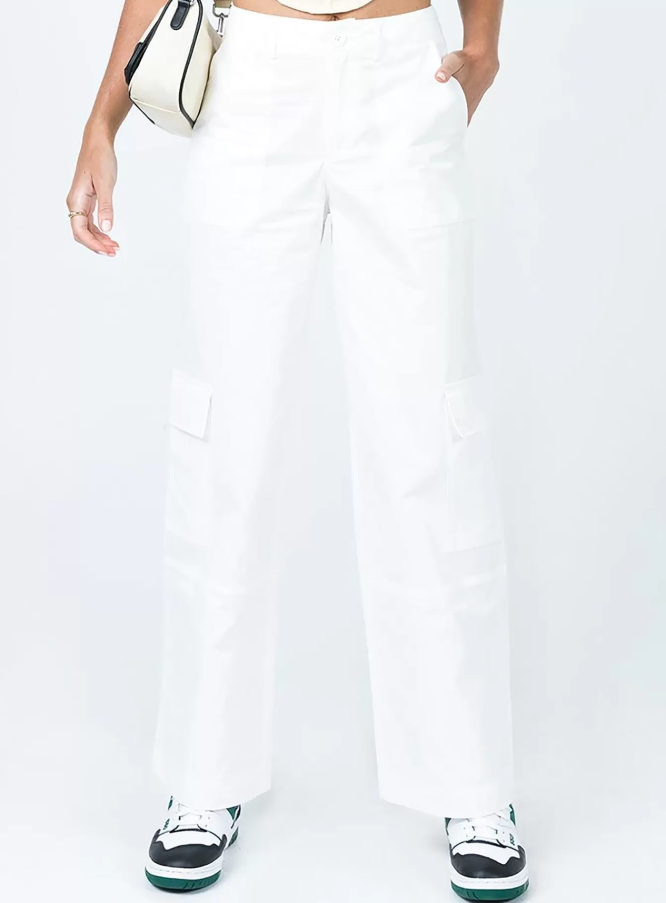 Princess Polly Pants | Ayla Linen Pants White Off White