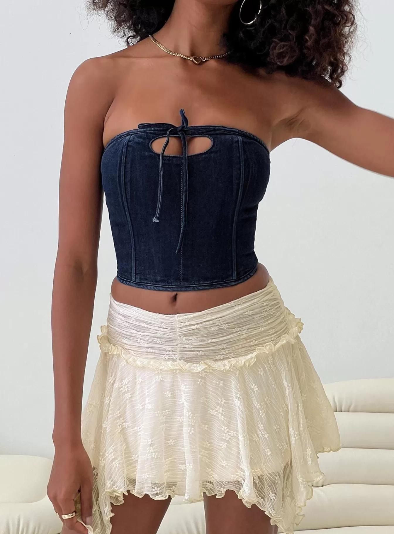 Princess Polly Skirts | Ayra Lace Mini Skirt Cream