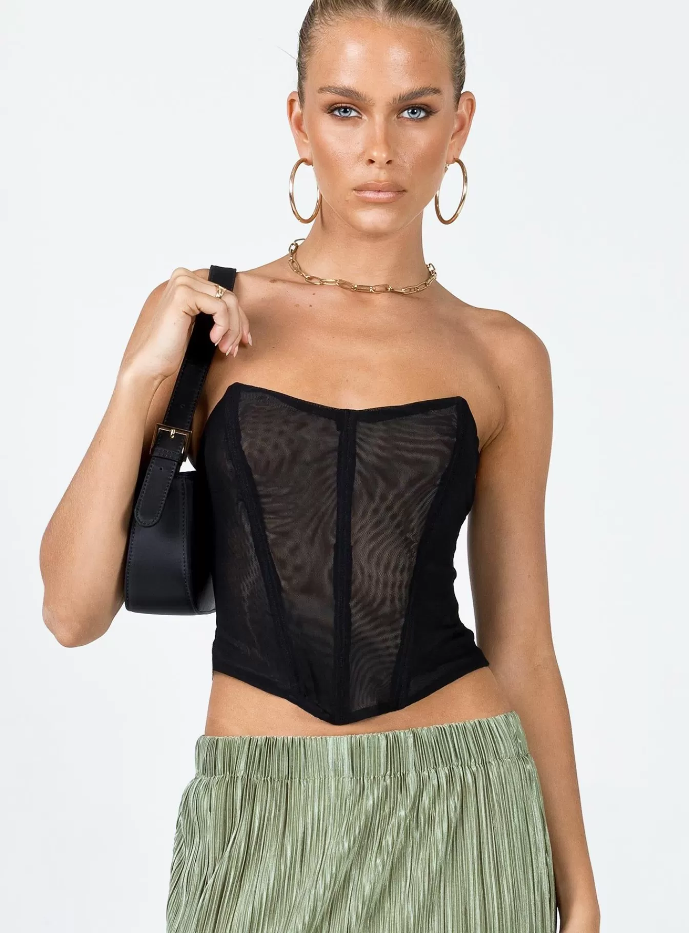 Princess Polly Corsets & Bustiers | Azriel Strapless Bustier Low Impact Black