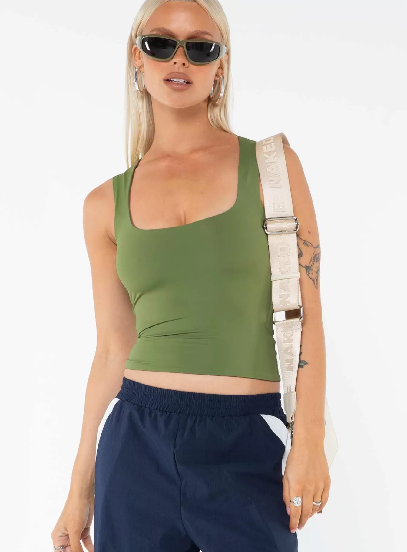 Princess Polly Casual Tops | Back In Time Top Olive