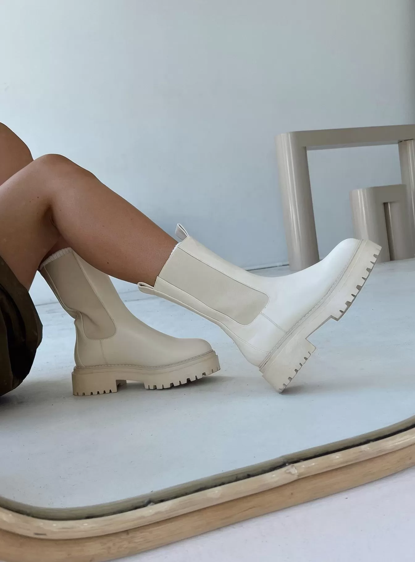 Princess Polly Boots | Baker Boots Vanilla Cream