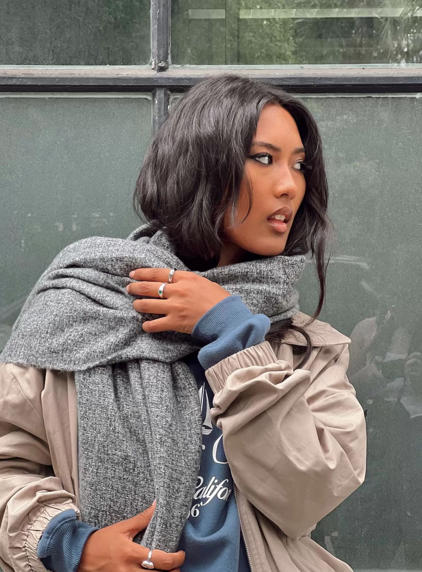 Princess Polly Specialty Items | Barratt Scarf Grey