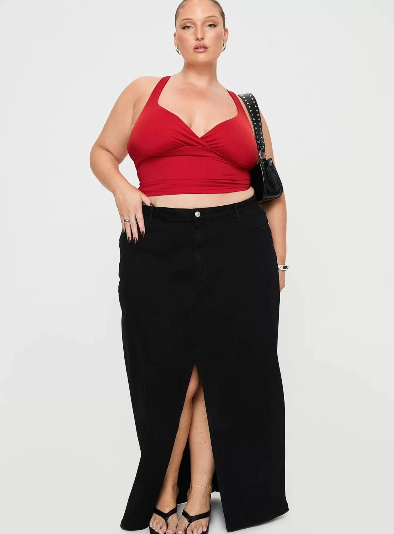 Princess Polly Skirts | Batkins Maxi Skirt Curve Black