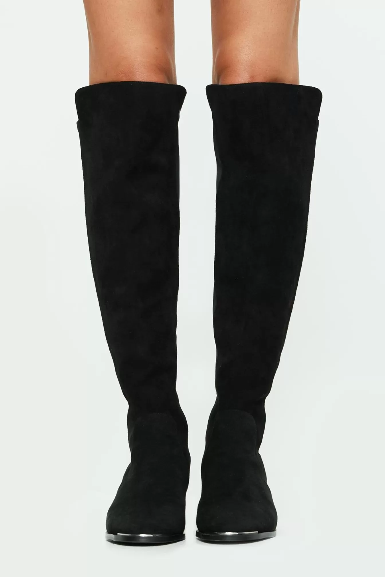 Princess Polly Boots | Bear Over The Knee Boots Black