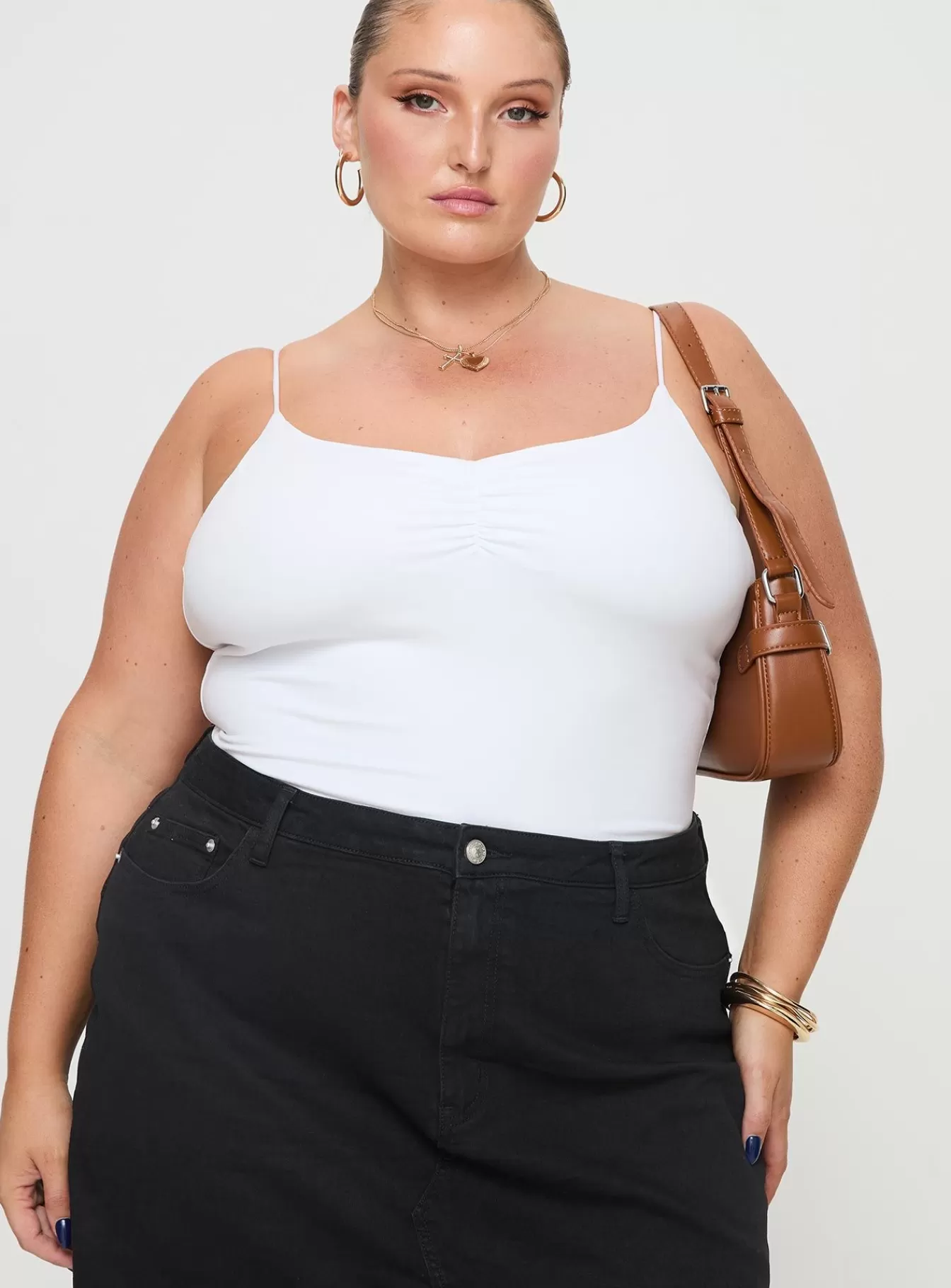 Princess Polly Casual Tops | Bekks Bodysuit Curve White