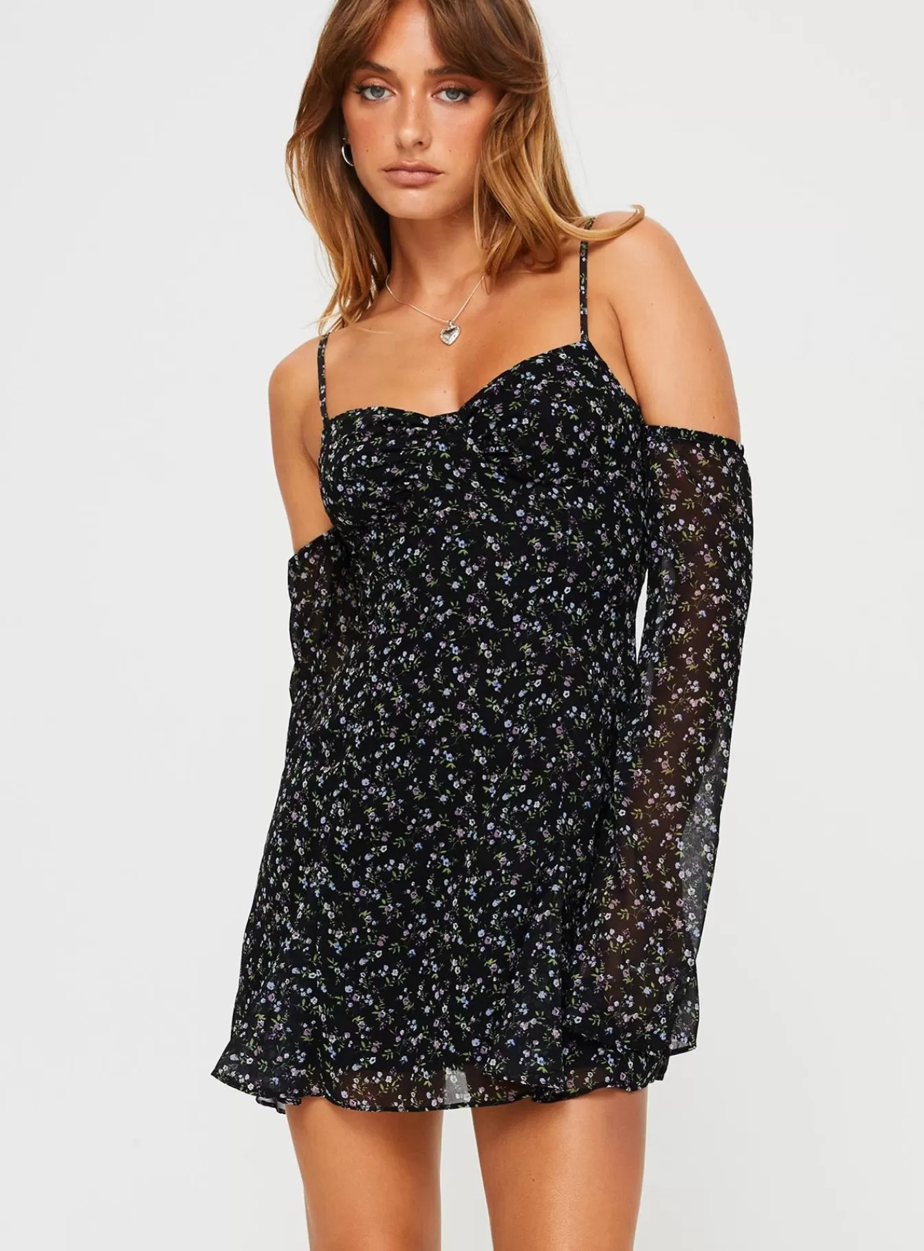Princess Polly Mini Dresses | Berrigan Mini Dress Black