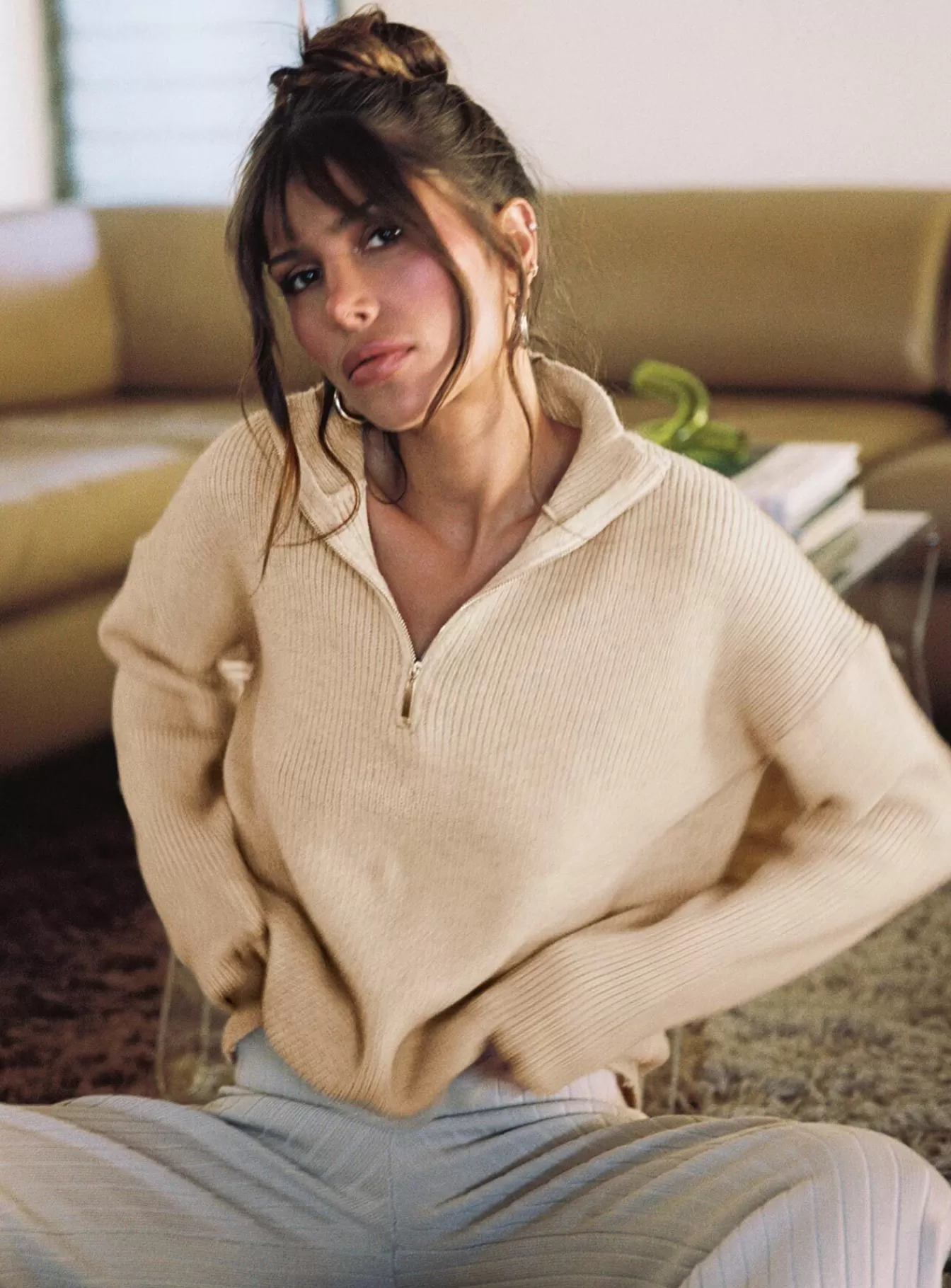 Princess Polly Knitted Sweaters | Bessy Sweater Beige