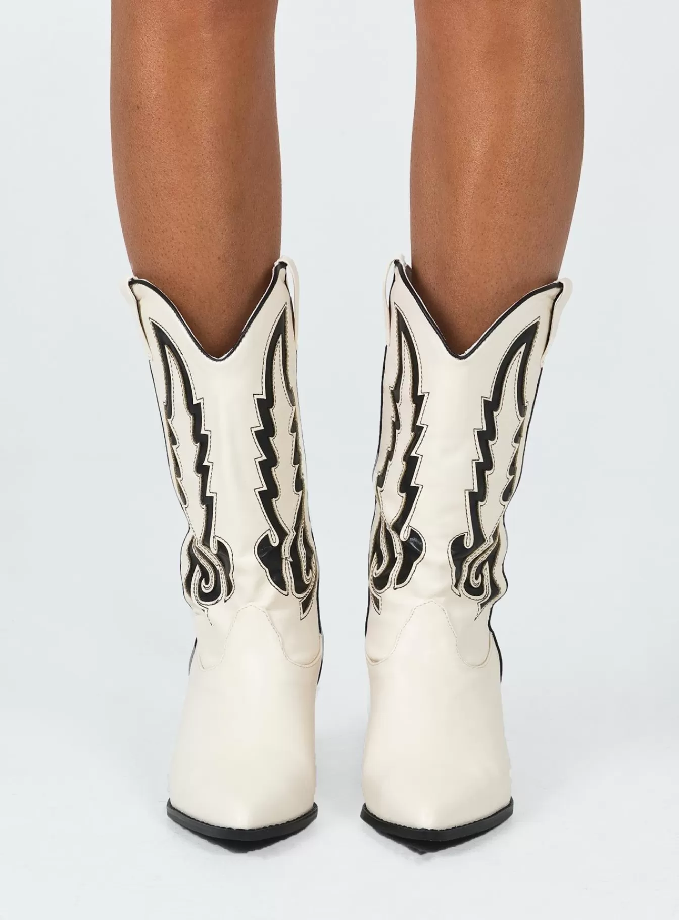 Princess Polly Boots | Billini Norva Boots Bone / Black