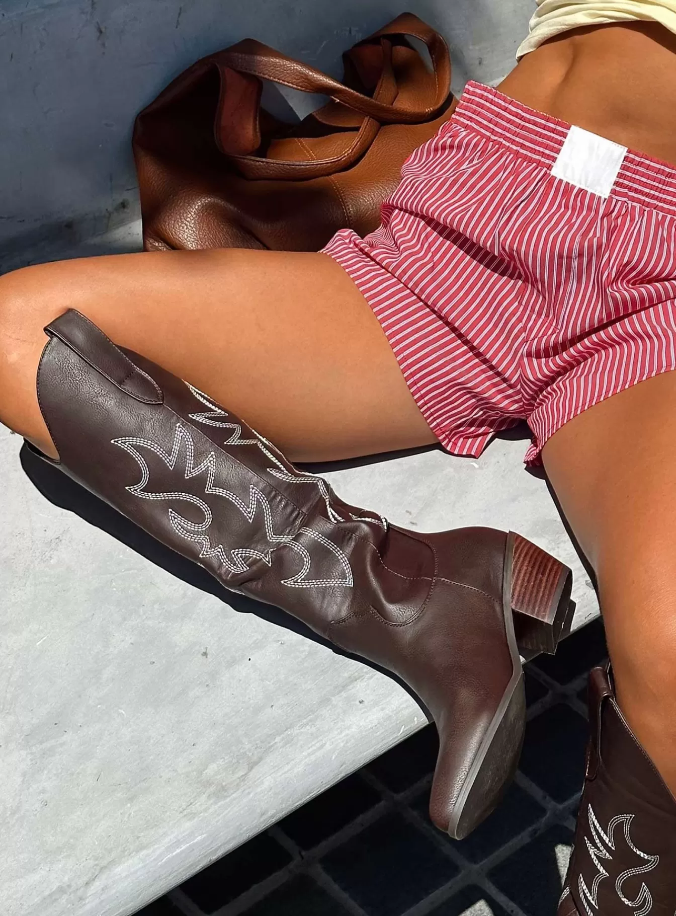 Princess Polly Boots | Billini Urson Boots Chocolate / White