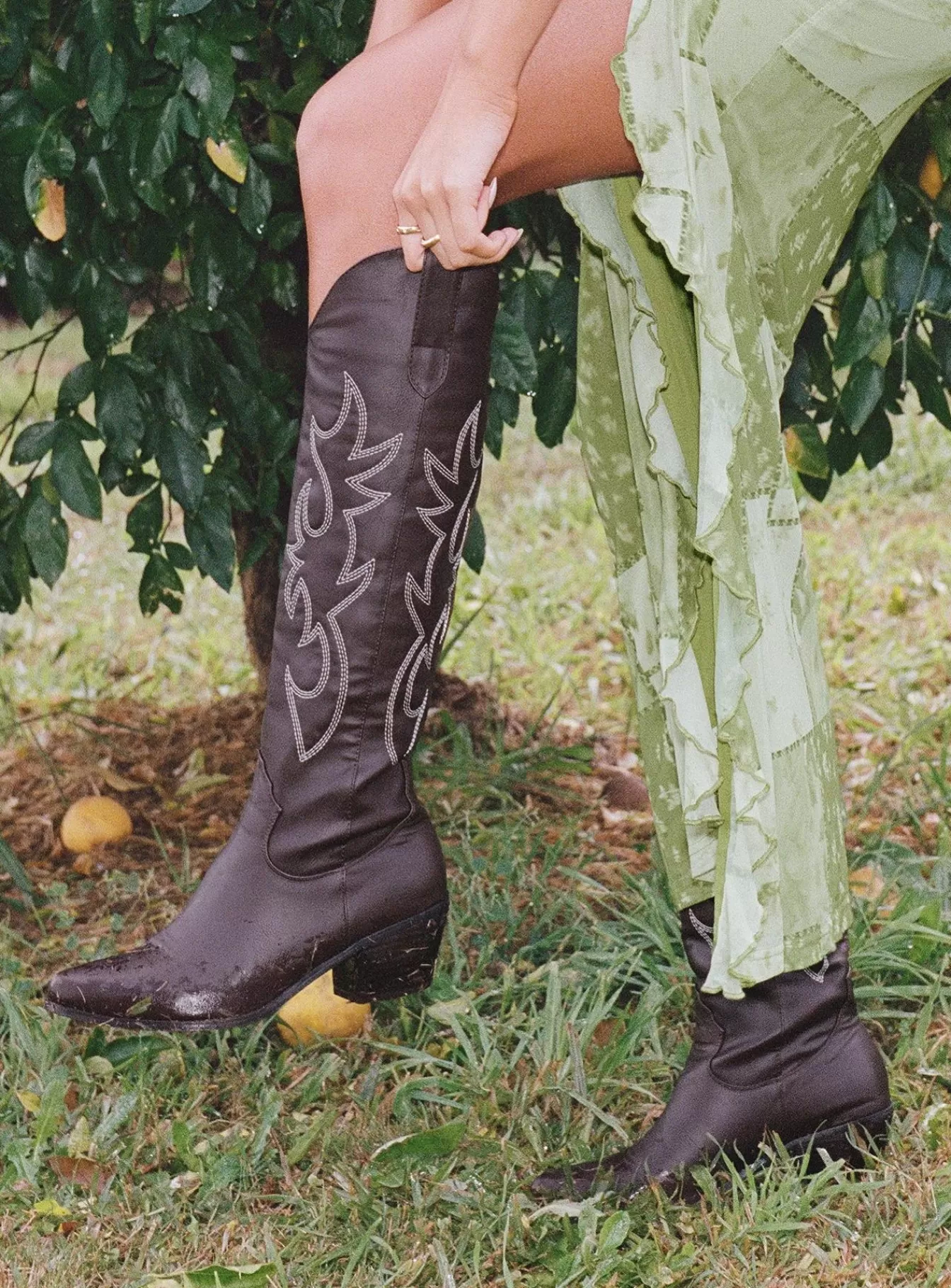Princess Polly Boots | Billini Urson Boots Chocolate / White