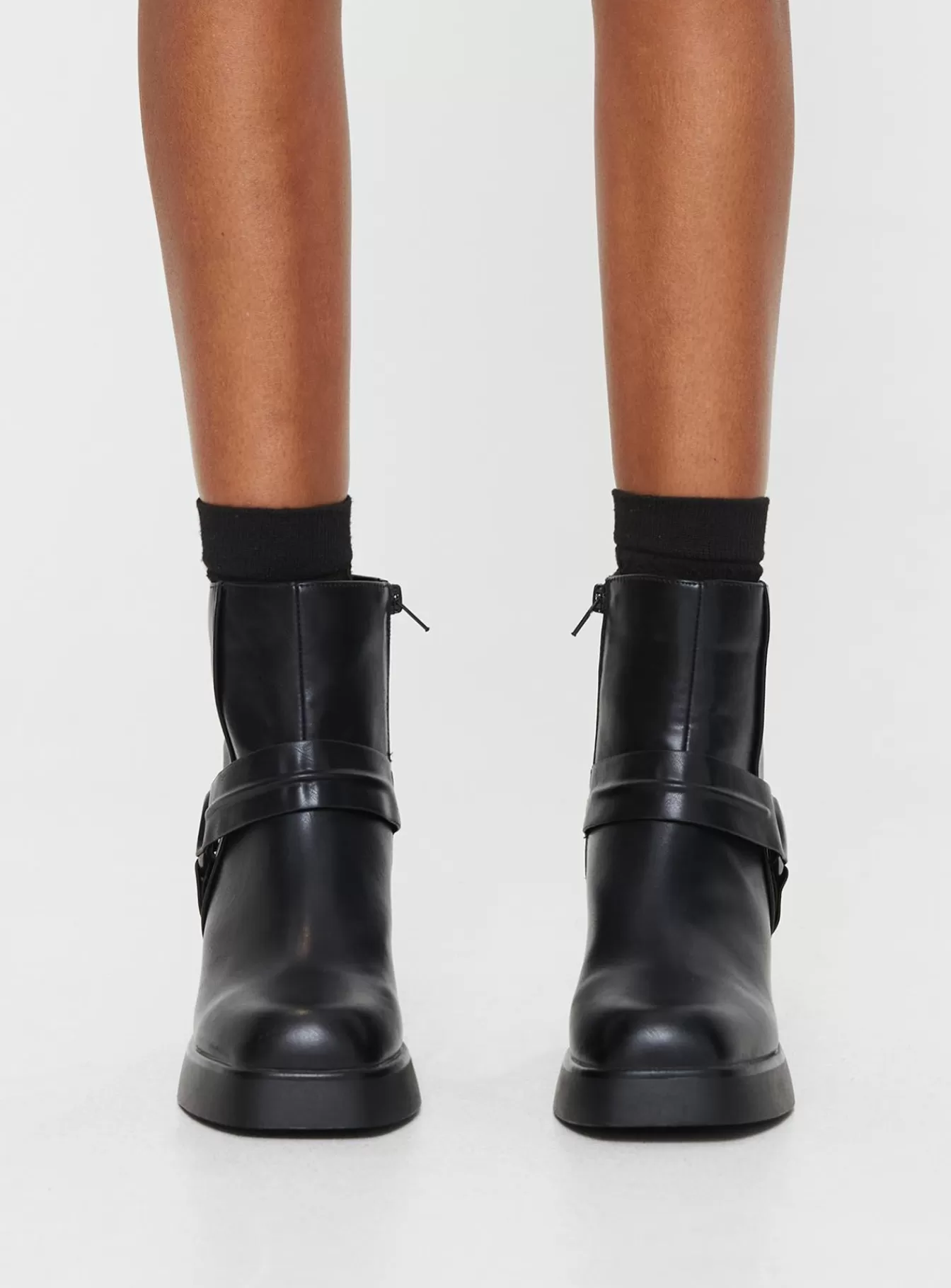 Princess Polly Boots | Bishop Boots Black