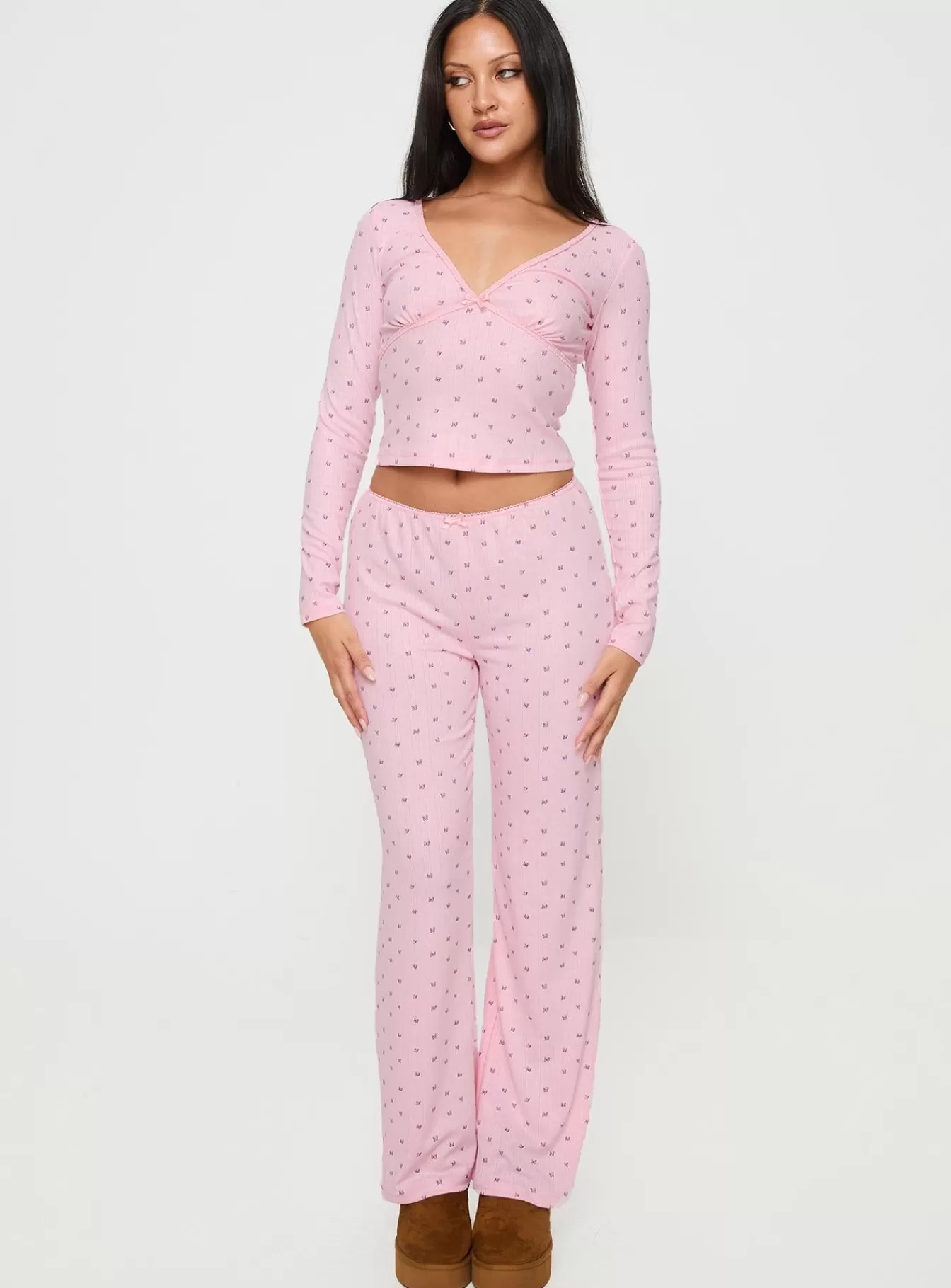 Princess Polly Lingerie | Blueberry Muffin Sleep Set Pink