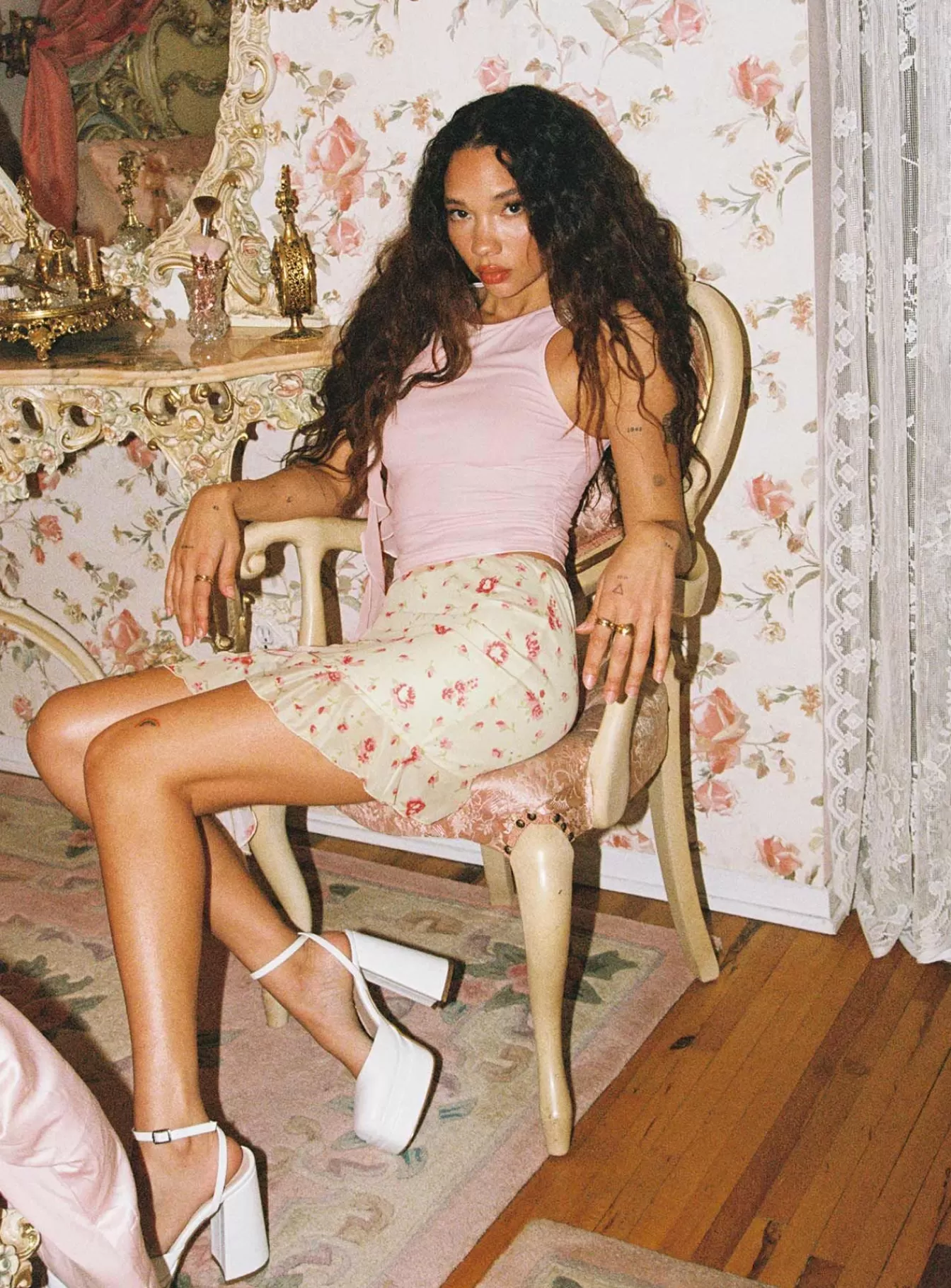 Princess Polly Skirts | Bouket Mini Skirt Cream Floral